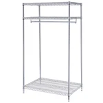 Nexel 3-SHELF Garment Floor Rack 24"D 36"W 74"H. Fixed Price $175.35.