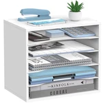 5-TIER Wood Desk Organizer, Tray For With Adjustable Storage S.... Fixed Price $46.79.
