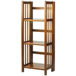 Casual Home 3 Shelf 14 Inch Folding Office Wood Furniture Bookcase, Honey Oak. Fixed Price $67.95.