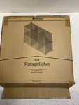 Whitmor Storage Cubes Stackable Interlocking Wire Shelves -black/white -7 Sets. Fixed Price $70.00.