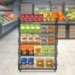 5-TIER Mobile Retail Display Rack Snack Merchandise Organizer Basket Stand Cart. Fixed Price $135.10.