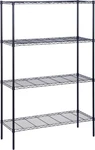 Honey Can Do 4-TIER Adjustable Shelving Unit, 350-LB Capacity, Black. Fixed Price $262.99.