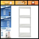 4-SHELF Solid Light Duty Storage Unit 12"X24"X48" Organizer For Home, Garage,. Fixed Price $75.99.
