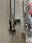 Set Of 10- Vaswani Clamp-on Hangrail For Double Bar 60" Display. Fixed Price $350.00.