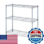 Alera Residential Wire Shelving Three-shelf 36W X 14D 36H Silver. Fixed Price $101.15.