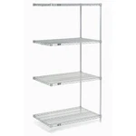Nexel Chrome Wire Shelving Add-on 48"W 21"D 74"H. Fixed Price $216.73.