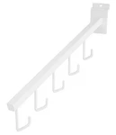 Sswbasics White 5-J-HOOK Waterfall For Slatwall Pack Of 10. Fixed Price $57.89.