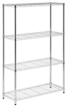 Shelving Unit, Chrome Steel, 4-TIER. Fixed Price $106.50.