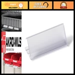 Adjustable Clear Plastic Label Holders For Wire Shelving - 25 Pack, Retail Displ. Fixed Price $140.99.
