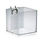 Azar Displays 256105 4-INCH Acrylic Cube Bin For Pegboard Slatwall, Pack Of. Fixed Price $23.49.