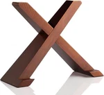 Vinyl Record Stand - Elegant Display Shelf Made From Solid Wood Brown. Fixed Price $22.11.