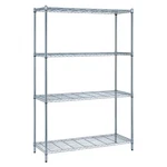Quantum Storage Chrome Consumer-grade 4-TIER Wire Shelving Unit, 72IN.H X. Fixed Price $249.99.