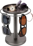 360 Rotating Sunglass Organizer Storage, Stainless Steel Glasses Holder Stand,. Fixed Price $91.15.