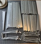 Elfa Shelving Brackets & Clip Book Ends. Fixed Price $150.00.