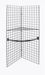 Sswbasics Black Wire Grid V Unit Display With Shelf & Hangrail- Wall. Fixed Price $101.60.