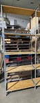 Backroom Shelving Meg Lot 20 Wood Storage Shelves Shoe Store Stockroom Fixtures. Fixed Price $1500.00.