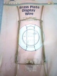 (new) To 14 Plate Hanger Brass Wire Displays By Tripar 23-1310 Free Ship. Fixed Price $9.99.