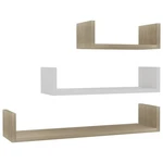 Wall Shelf Hanging Storage Display For Book 3 Pcs Engineered Wood Vidaxl. Fixed Price $37.99.