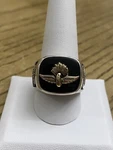 Rare!!! Lgb Sterling Silver 925 Indianapolis 0804/7500 Onyx Ring Size 11. Fixed Price $1000.00.