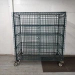 Metro Super Erecta Green Epoxy Coated Wire Security Cage Shelf 60X24X60". Fixed Price $974.99.