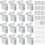 (16) Wire Shelf End Bracket, White Plastic Closet Shelves Brackets,wall Mount. Fixed Price $19.58.