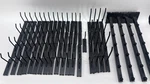 Peg Hooks Black Metal Slatwall Display Hanger Attachment Lot. Fixed Price $60.00.