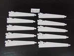 Of 10 Rubbermaid 12.5 Shelf Bracket Double Slot Hang Configuration Closet. Fixed Price $59.99.