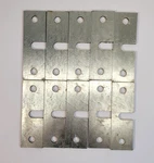 Lozier DC1242PK10 Base Bracket Anchor For Leveling Leg Lot Of Galvanized Stee. Fixed Price $36.33.
