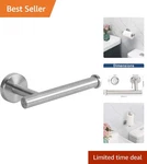 Wall-mounted Toilet Paper Holder With Unique Slot Design Brushed Nickel Finish. Fixed Price $15.99.