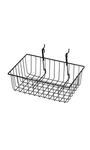 Sswbasics 12" X 8" 4" Black Mini Grid Basket For Slatwall & Wire. Fixed Price $20.80.