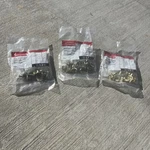 1/4" Rubbermaid Brass Shelf Supports 12- PIECES(H4) 4C26 Lot Of 3 Quantity Bag. Fixed Price $15.99.