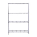 Hyper Tough Tier Wire Shelf Unit, 36"W X 14"D 54" H, 1400LB Capacity, Chrome. Fixed Price $77.95.