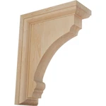 Ekena Millwork BKTW02X06X08TMMA Medium Thompson Wood Brackets 1/2W 6D. Fixed Price $62.98.