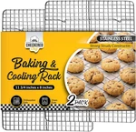 2 Pack Cooling Rack 8" X 11-3/4" Stainless Steel Baking Oven Safe Wire. Fixed Price $26.75.