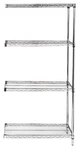 Quantum Storage Systems AD63-1260S Wire 4 Shelf Add-on Kit Stainless 63IN. Fixed Price $1084.43.