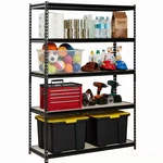 Pro Series 5-TIER Steel Garage Storage Shelving Unit Matte Black With Hdf Rac. Fixed Price $155.68.