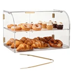 Uimoso Acrylic Countertop Bakery Display Case With 2-TIER Front/rear Access. Fixed Price $83.99.