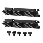 Suncast Long Handle Garage Wall Tool Organizer, Resin Storage Hanger Rack, Black. Fixed Price $28.99.