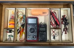 Wood Drawer Organizer, 8-PIECE Storage Trays For Office, Tools, Assembly Req!!. Fixed Price $29.00.