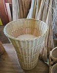 Tall Round Wicker Display Basket Extra Large Willow Floor Storage Commercial. Fixed Price $194.00.
