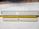 Lot Of 10 Lozier 476-R2B-PLT 24" Gondola Bottom Rail Platinum Center Punched New. Fixed Price $30.72.