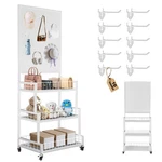 Nectacol Panels, 3-TIERS Metal Display Stand With Board.... Fixed Price $208.13.