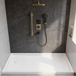 60"LX32"W Modern Shower Base In White Bathroom Pan With Cupc Certified. Fixed Price $299.99.