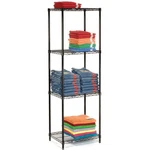 Nexel 5 Tier Black Epoxy Wire Shelving Starter Unit 30"W 18"D 63"H. Fixed Price $179.37.