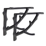 Nach Decorative Shelf Brackets, 2 Pack Of X 7.3 Inch, Black Cast Iron R.... Fixed Price $41.87.