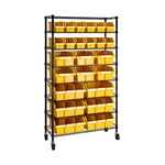 Seville Classics 7-TIER Nsf 24-BIN Rack, 36" W X 14.25" D 63.5" H. Fixed Price $259.99.