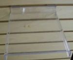 Store Display Fixtures Heavy Duty Acrylic Slatwall Shelf 8.75" Long 8" Wide. Fixed Price $8.50.