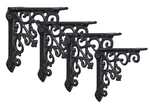 Nach Victorian Antique Black Shelf Bracket, Wall Mount Cast Iron Brackets,. Fixed Price $44.74.