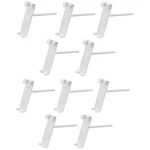 10 Pc White 4" Long Gridwall Hooks Panel Display Wire Metal Hanger Retail. Fixed Price $19.99.