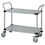 Quantum WRSC-1848SS-2S Stainless Steel Wire & Solid 2-SHELF Utility Cart 18.... Fixed Price $948.93.